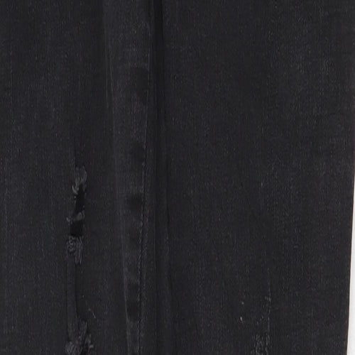 Seven Womens Black Cotton Skinny Jeans Size 4 Regular Zip