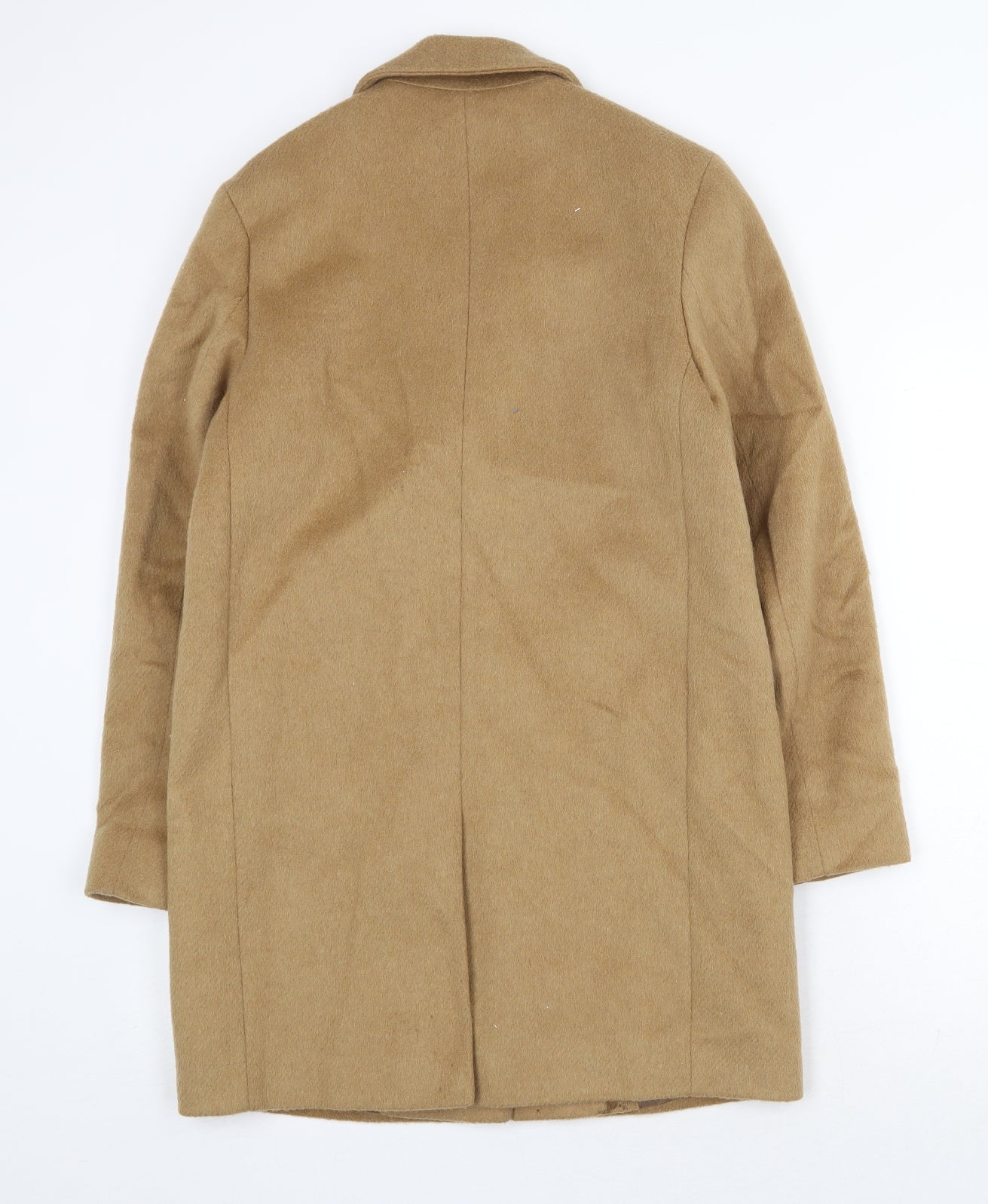 Marks and Spencer Womens Beige Pea Coat Coat Size 16 Button