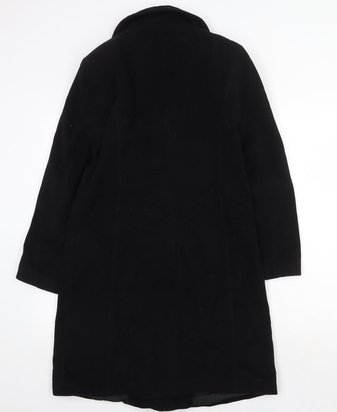 Wallis Womens Black Pea Coat Coat Size 10 Button