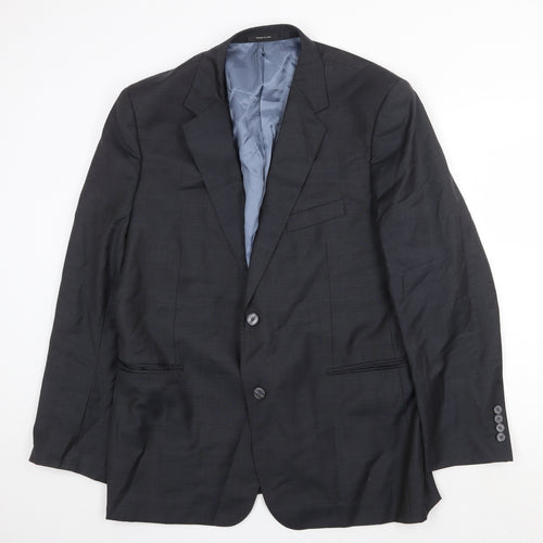 Ungaro Mens Grey Viscose Jacket Suit Jacket Size 44 Regular
