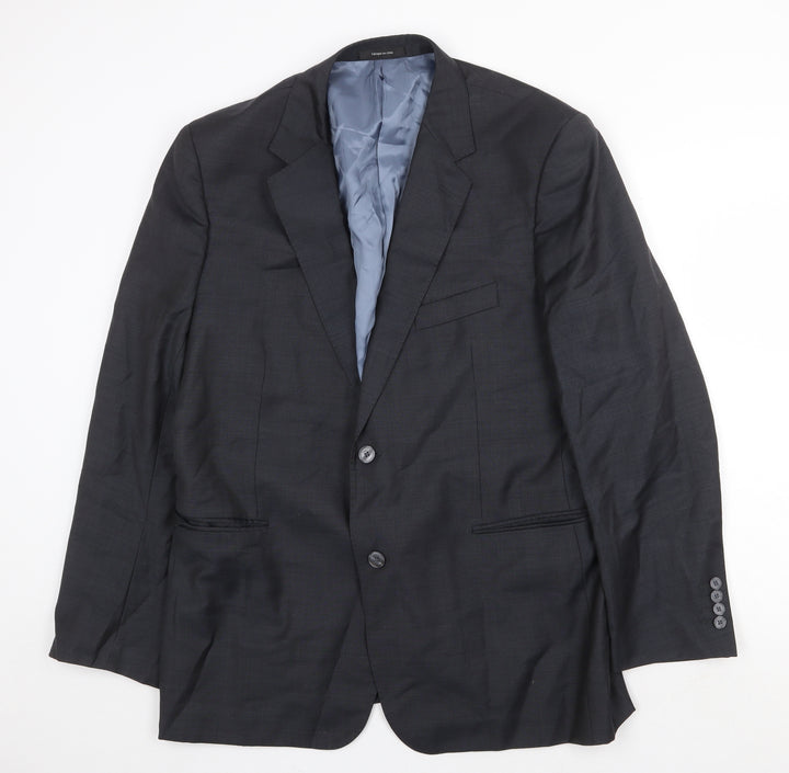 Ungaro Mens Grey Viscose Jacket Suit Jacket Size 44 Regular