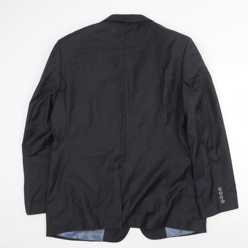 Ungaro Mens Grey Viscose Jacket Suit Jacket Size 44 Regular