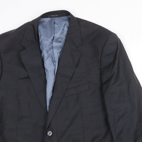Ungaro Mens Grey Viscose Jacket Suit Jacket Size 44 Regular