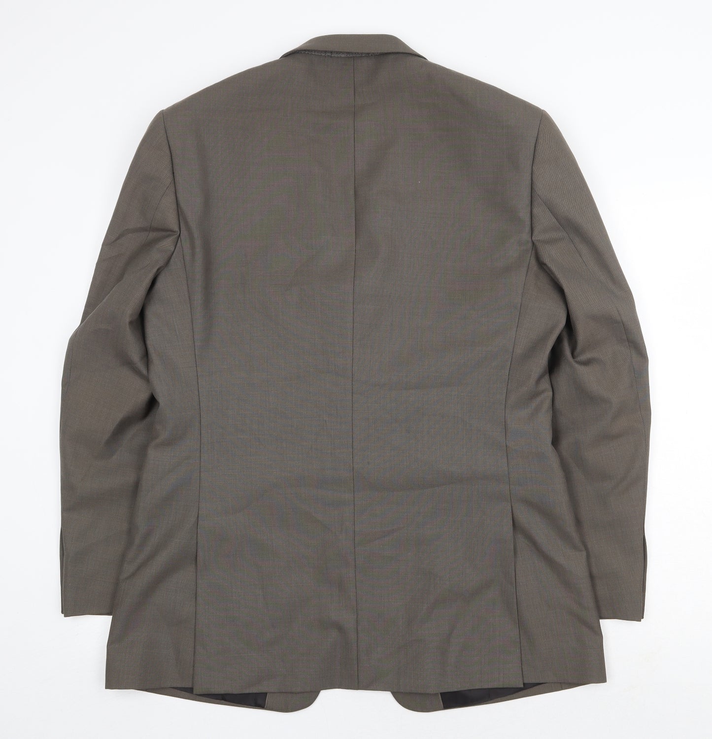 Karl Jackson Mens Grey Polyester Jacket Suit Jacket Size 40 Regular