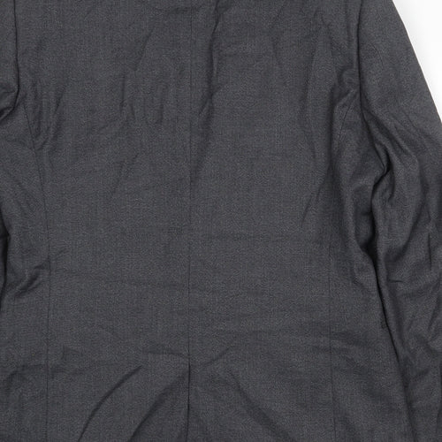 NEXT Mens Grey Polyester Jacket Suit Jacket Size 40 Regular