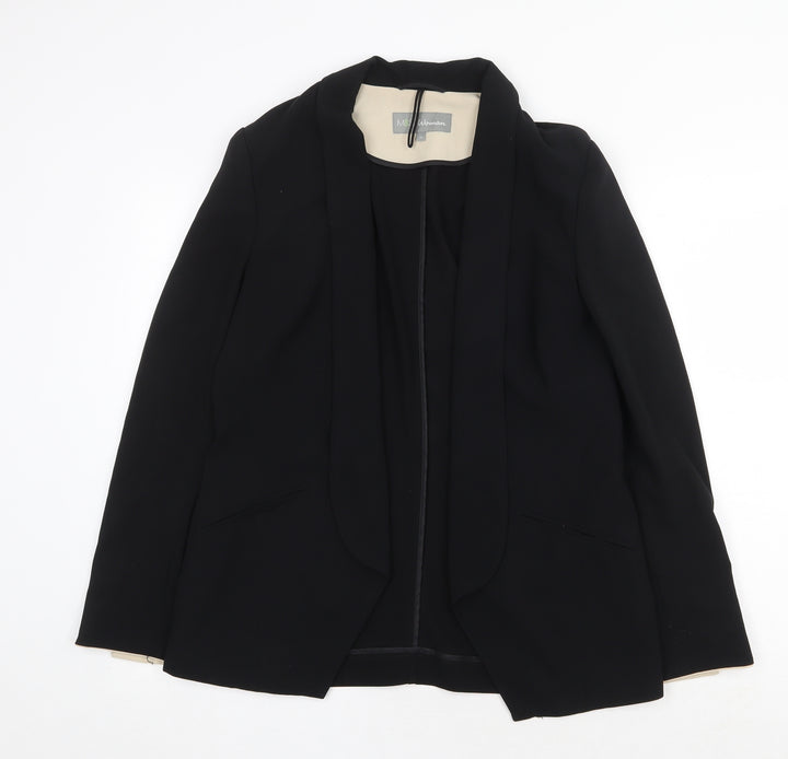 Marks and Spencer Womens Black Jacket Blazer Size 12