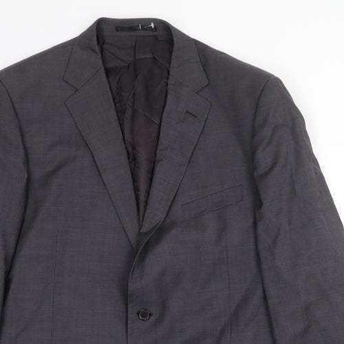 Marks and Spencer Mens Grey Wool Jacket Suit Jacket Size 44 Regular