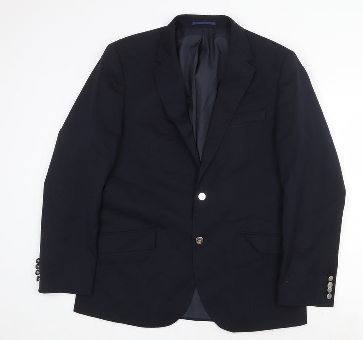 Marks and Spencer Mens Blue Wool Jacket Suit Jacket Size 40 Regular