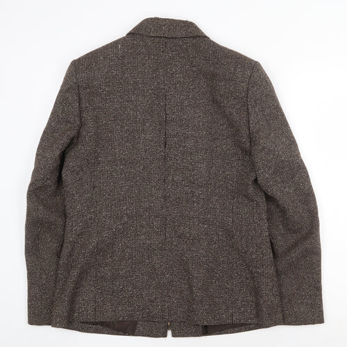 Hauber Womens Brown Jacket Size 14 Zip