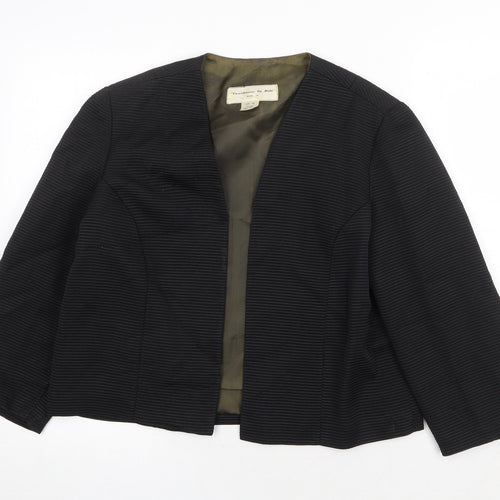 Dula Womens Black Jacket Blazer Size 10