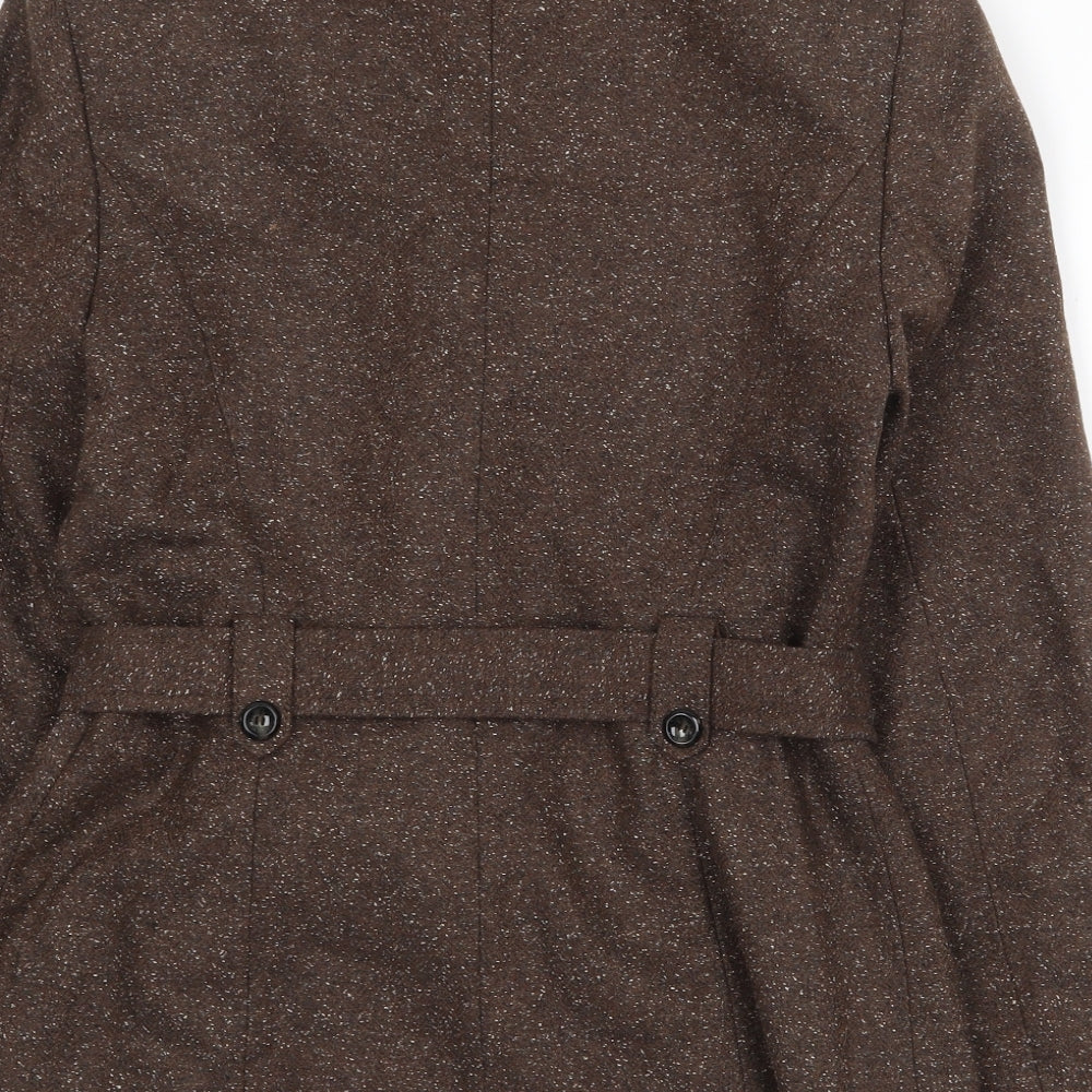 s.Oliver Womens Brown Jacket Size 10 Button