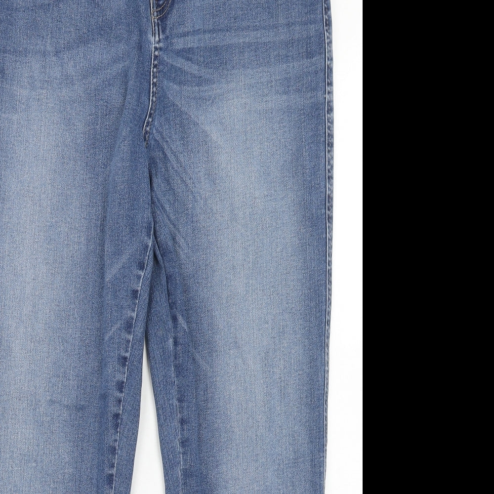 Red Herring Womens Blue Cotton Skinny Jeans Size 16 Regular Zip