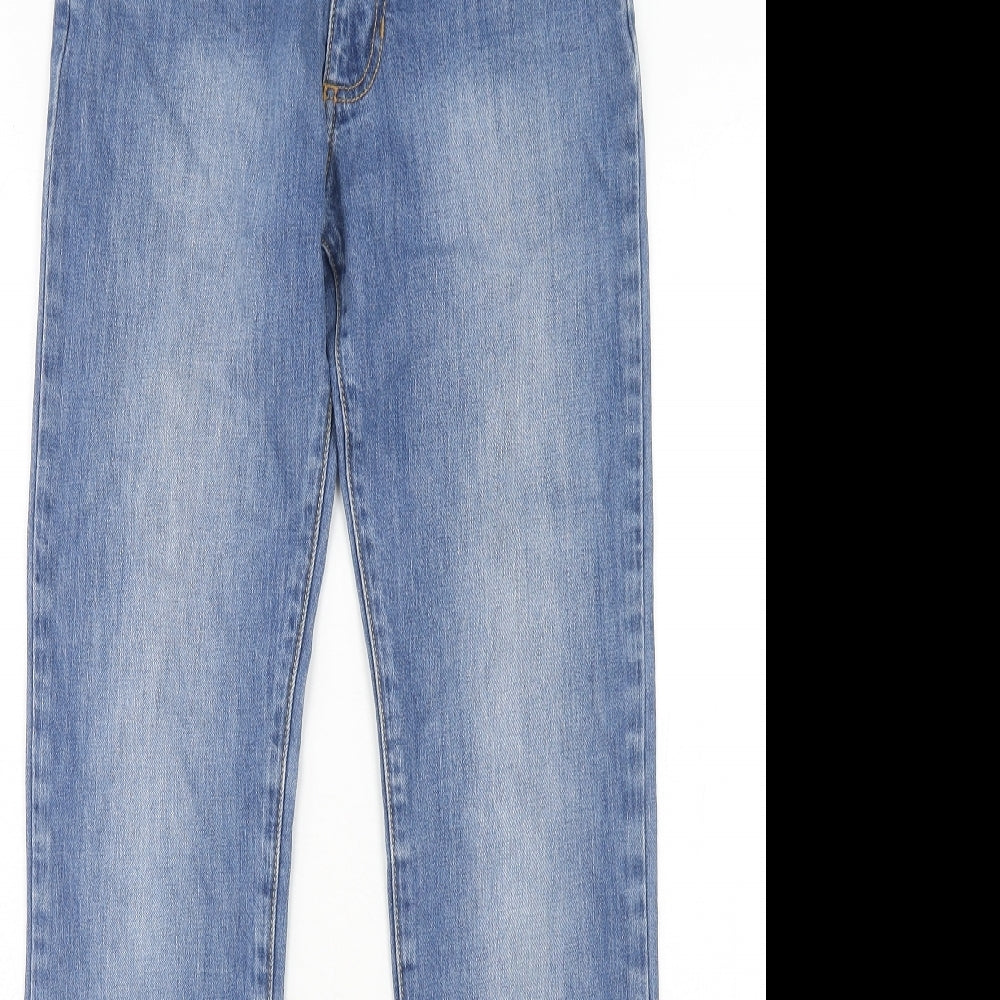 Timberland Boys Blue Cotton Skinny Jeans Size 14 Years Slim Zip