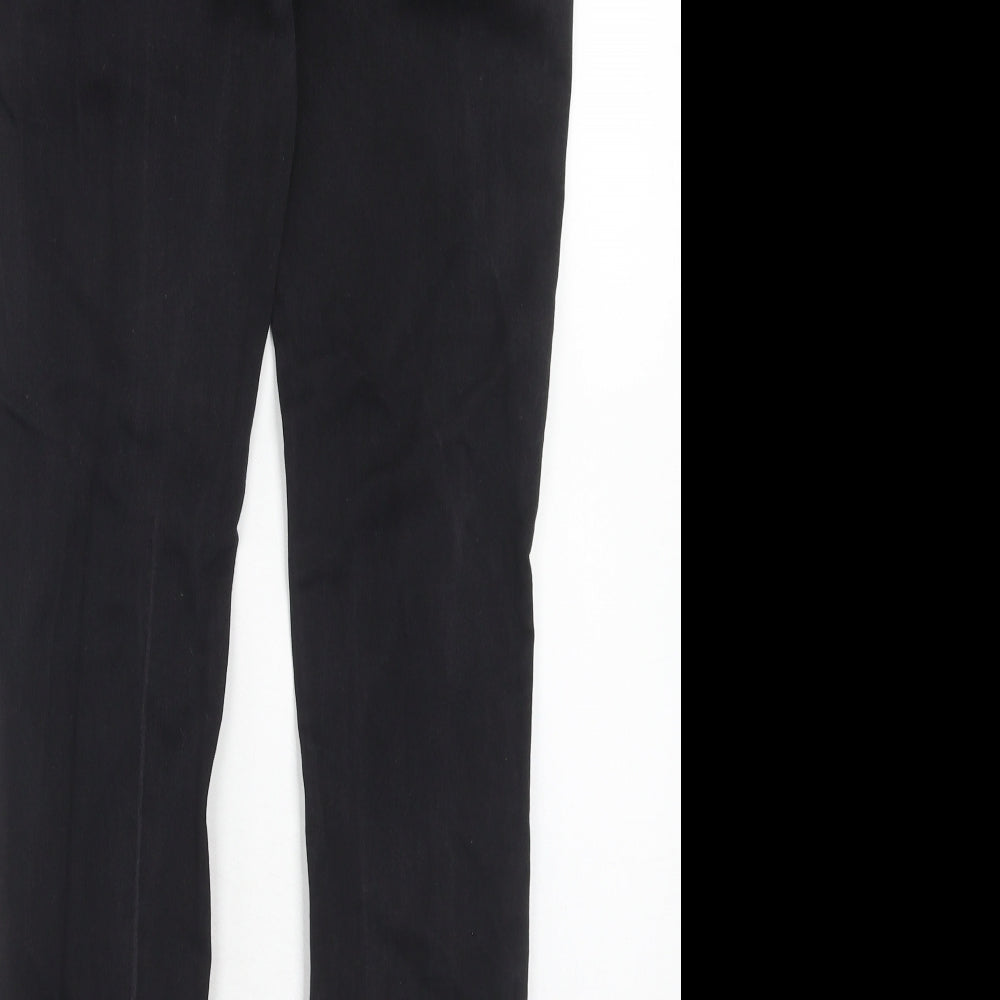 Matalan Womens Black Cotton Skinny Jeans Size 14 Regular Zip