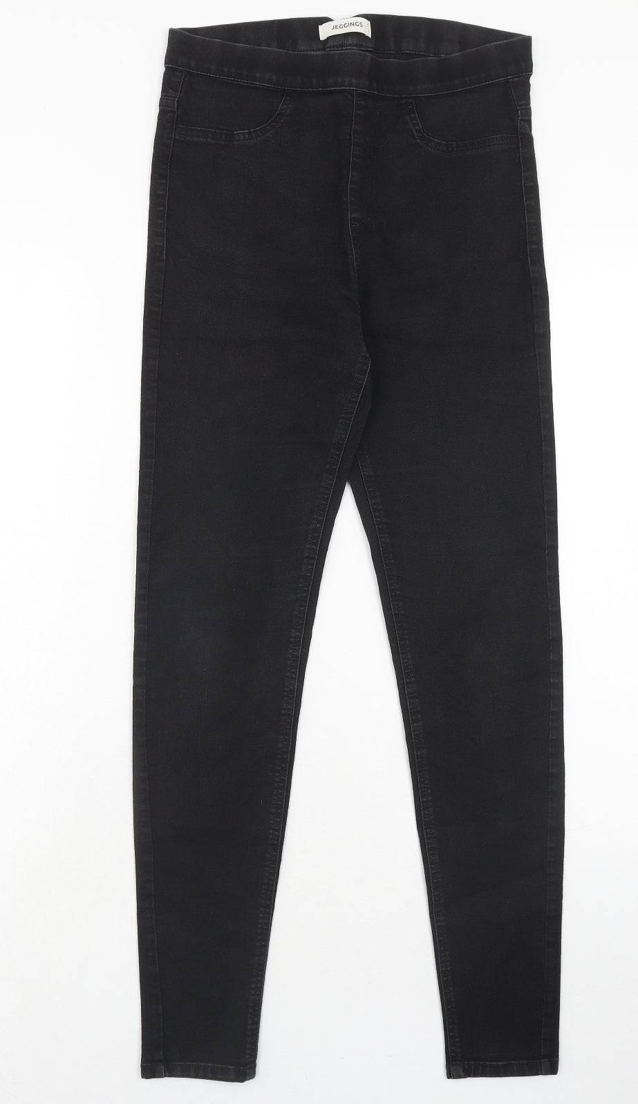 Marks and Spencer Womens Black Cotton Jegging Jeans Size 12 Regular