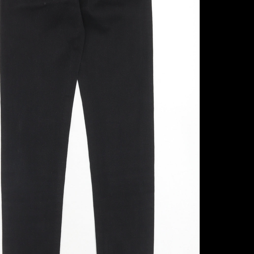 Marks and Spencer Womens Black Cotton Jegging Jeans Size 12 Regular