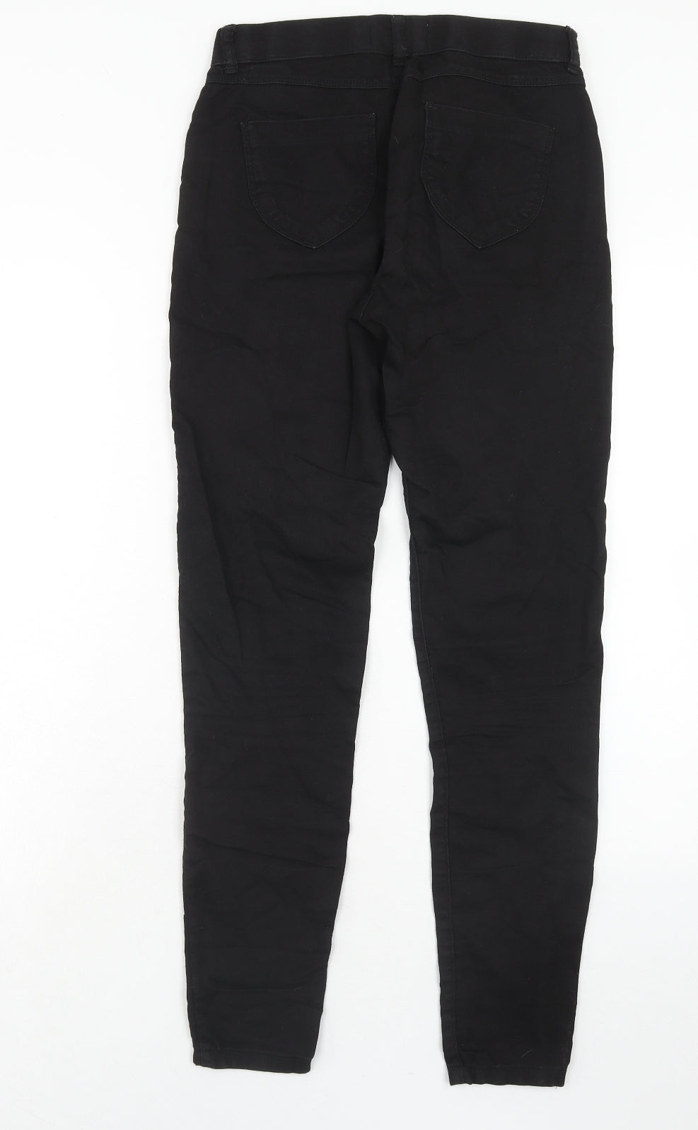 Dorothy Perkins Womens Black Cotton Straight Jeans Size 8 Regular