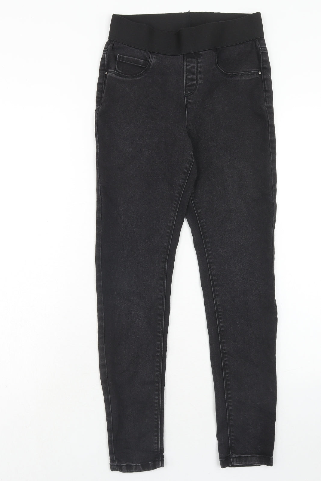 George Womens Black Cotton Skinny Jeans Size 10 Regular