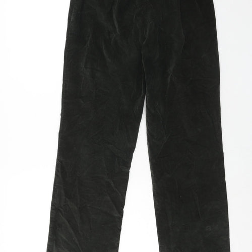 Northern Reflections Womens Green Cotton Trousers Size 8 Regular Zip