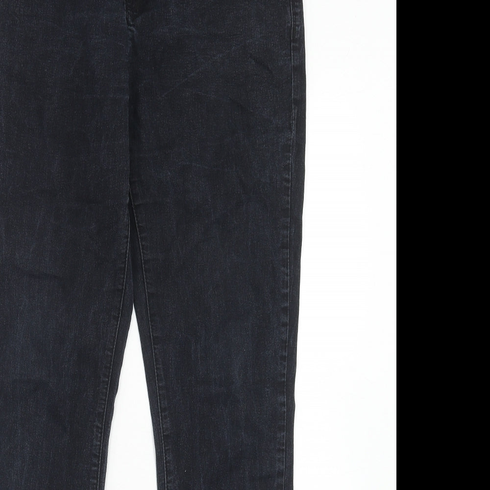 Atmosphere Womens Blue Cotton Straight Jeans Size 14 Regular Zip