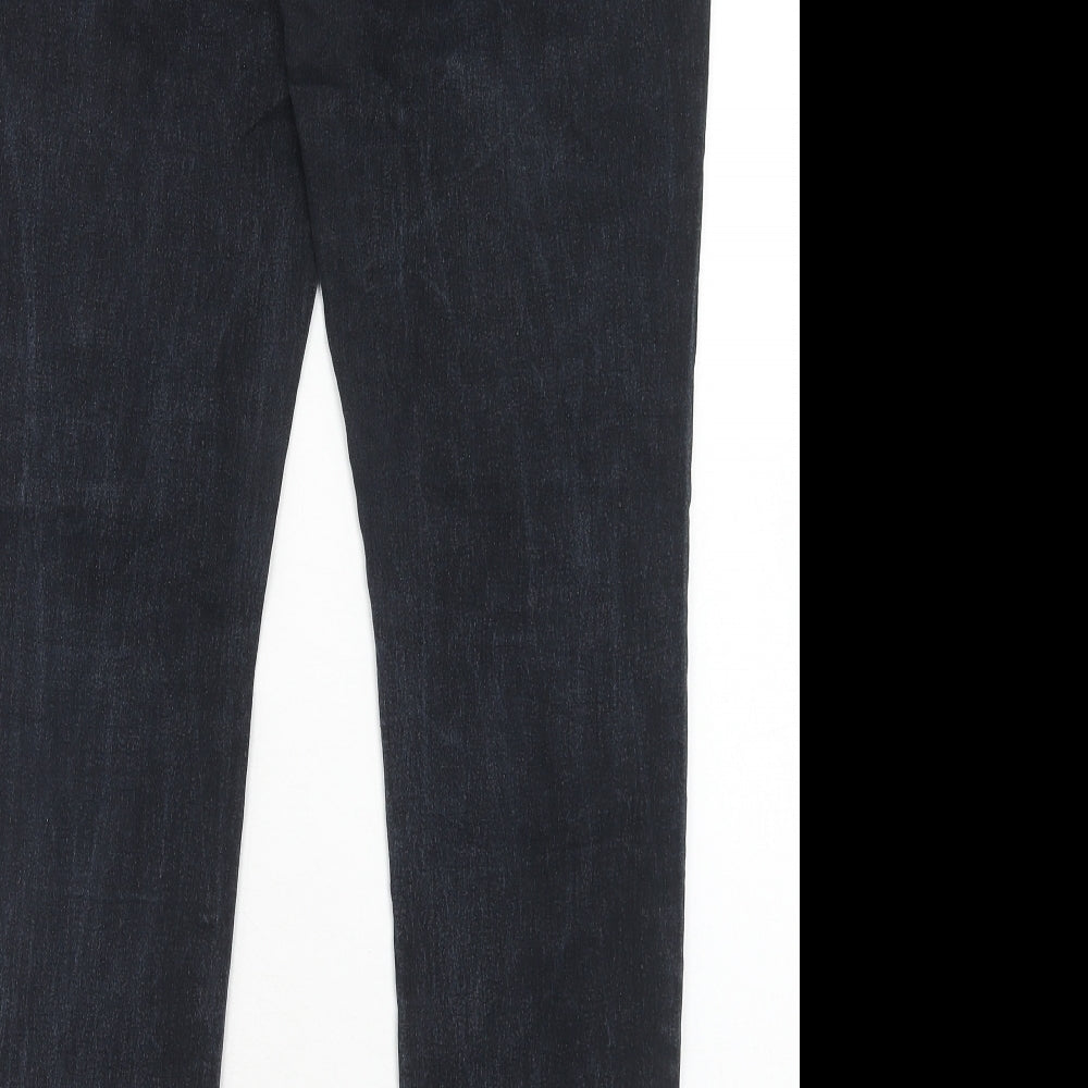 Atmosphere Womens Blue Cotton Straight Jeans Size 14 Regular Zip