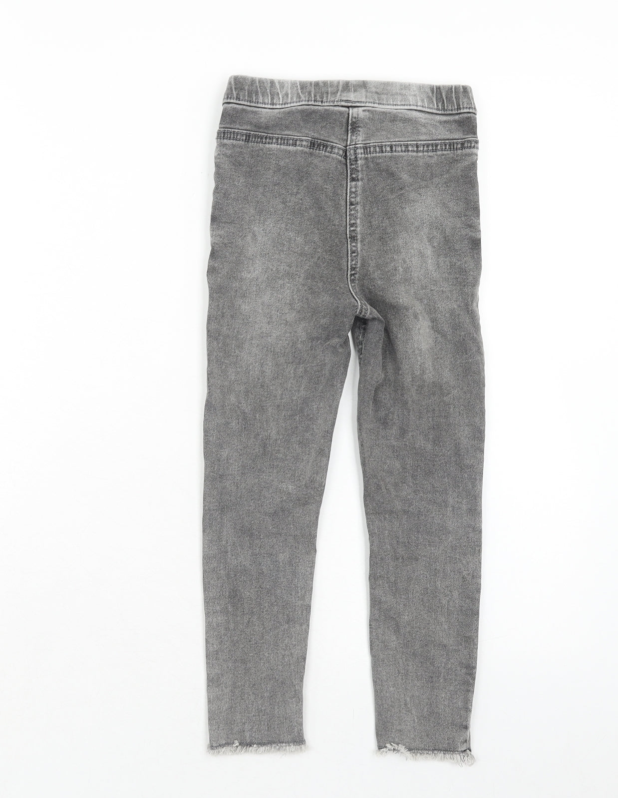 George Girls Grey Cotton Jegging Jeans Size 5-6 Years Regular Pullover
