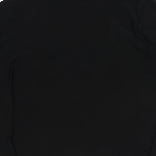 Essential Collection Womens Black Scoop Neck Polyester Cardigan Jumper Size 16 - Tie Front