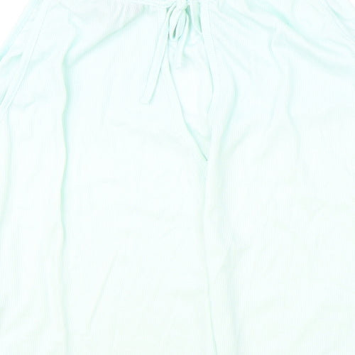Atmosphere Womens Blue Polyester Basic Tank Size 14 Boat Neck