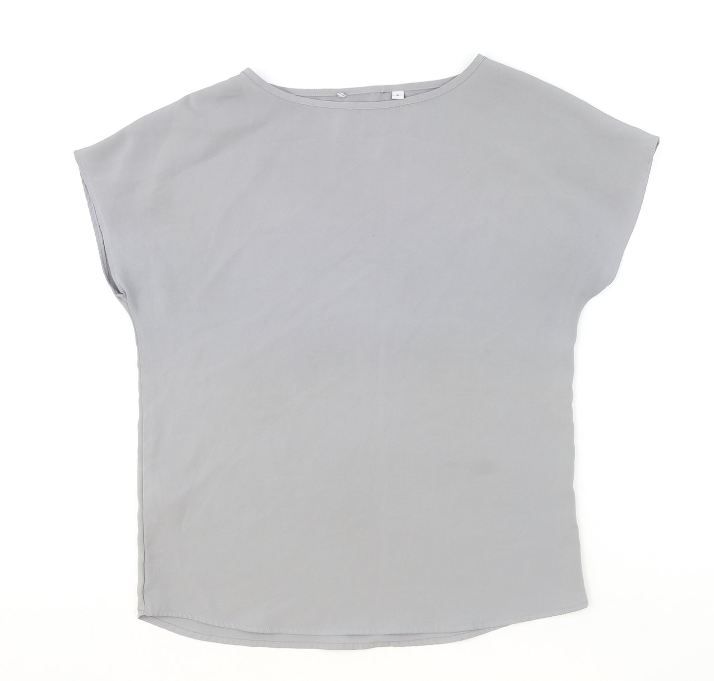Preworn Womens Green Polyester Basic T-Shirt Size 8 Round Neck