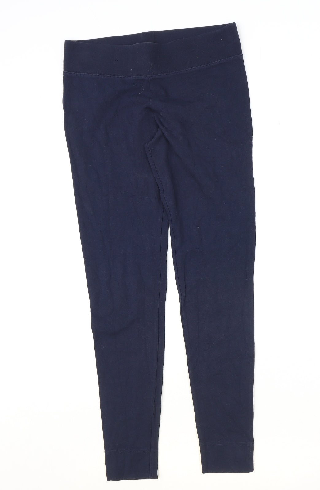 Marks and Spencer Womens Blue Cotton Jogger Leggings Size 10