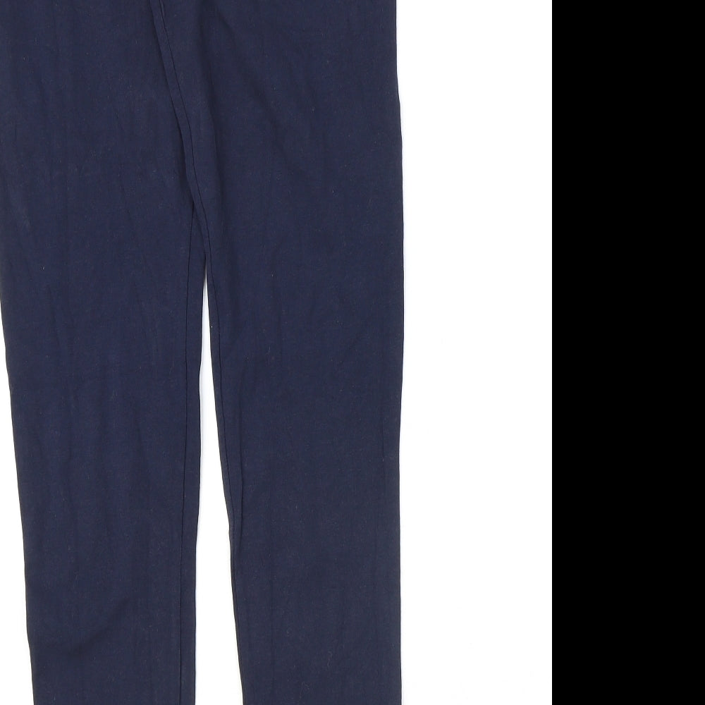 Marks and Spencer Womens Blue Cotton Jogger Leggings Size 10