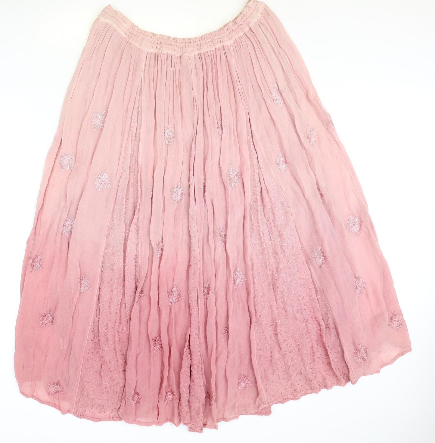 Ash Womens Pink Polyester Peasant Skirt One Size Drawstring