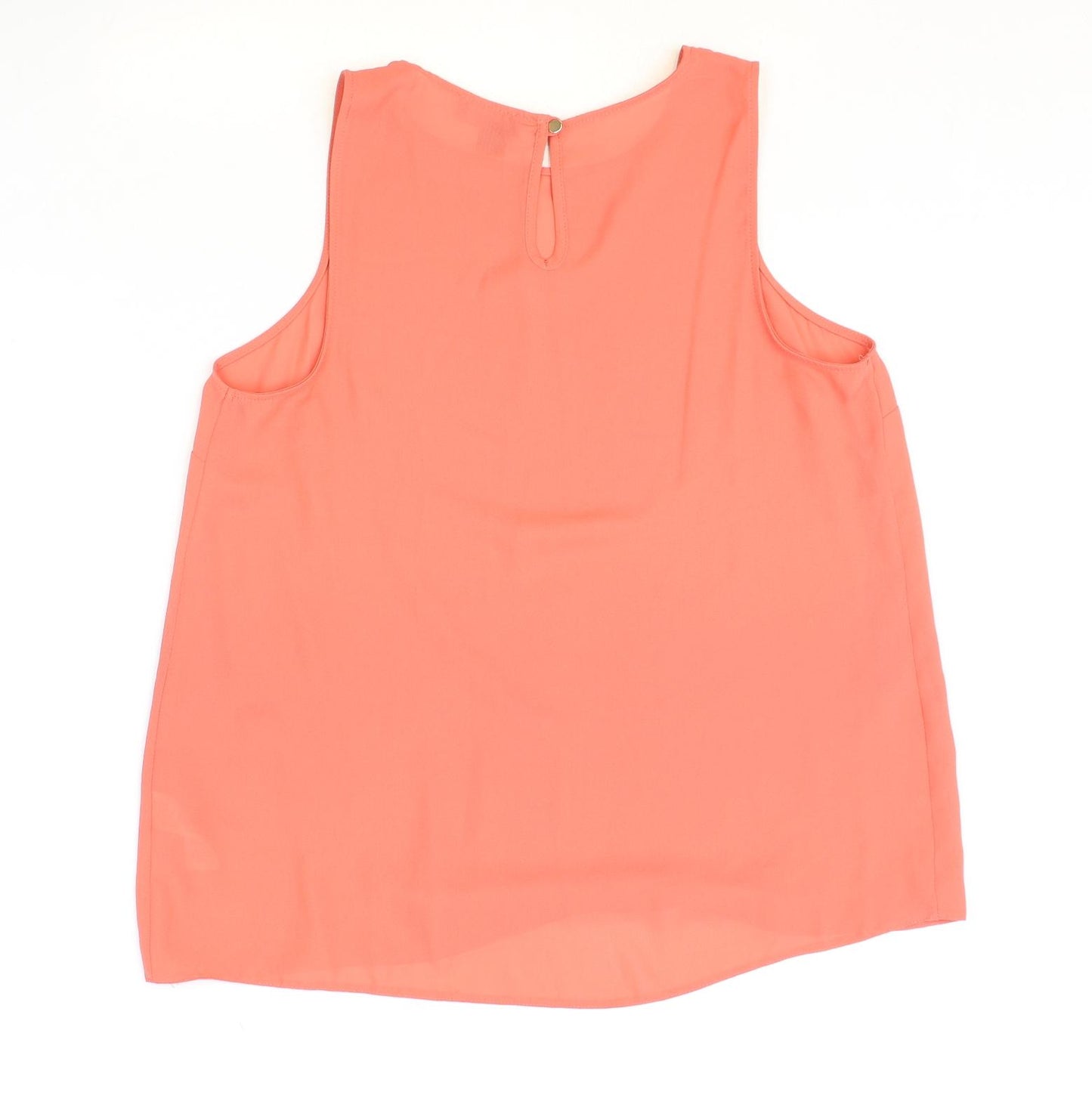 Primark Womens Pink Polyester Tunic Tank Size 14 Boat Neck