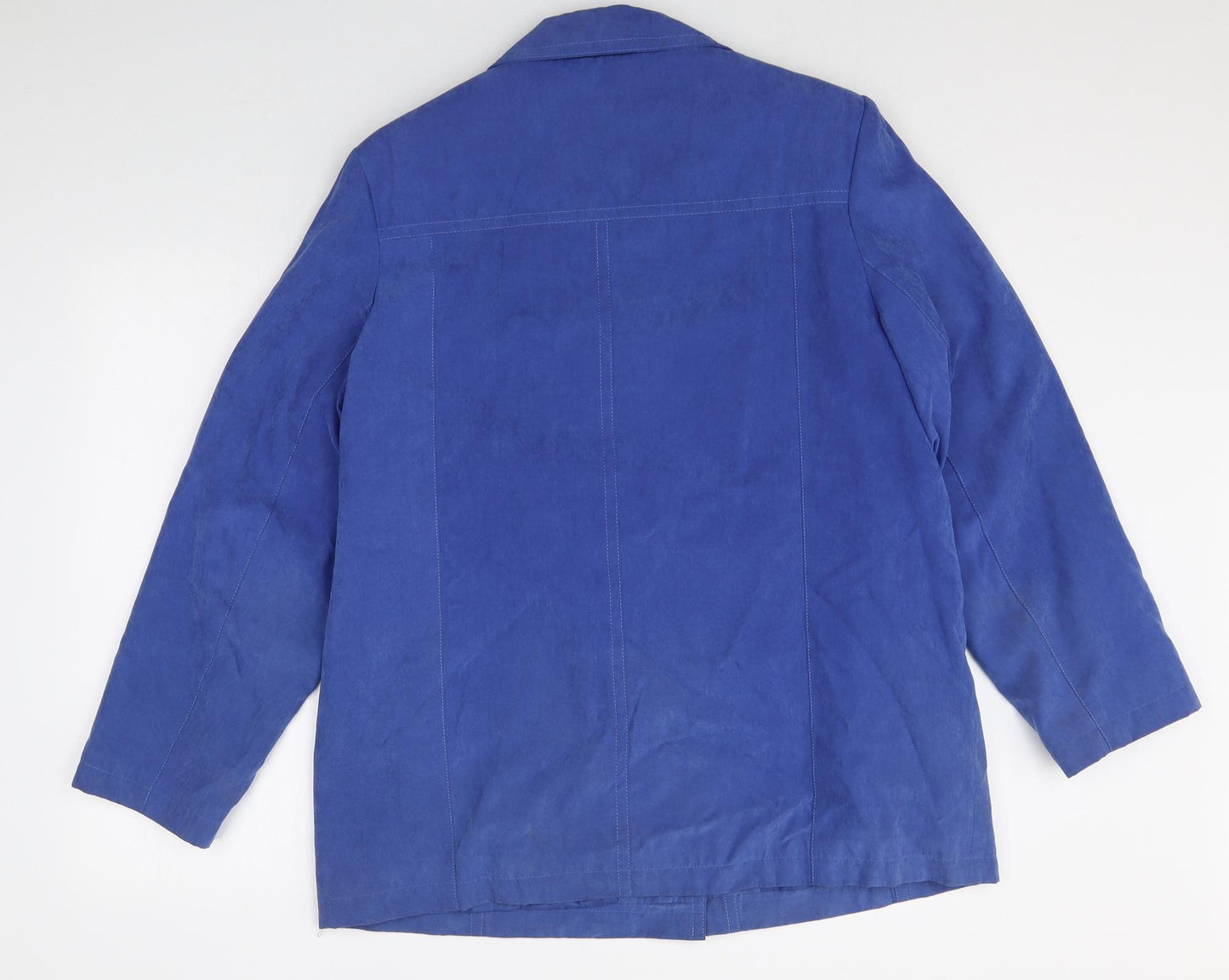 EWM Womens Blue Jacket Size 16 Button
