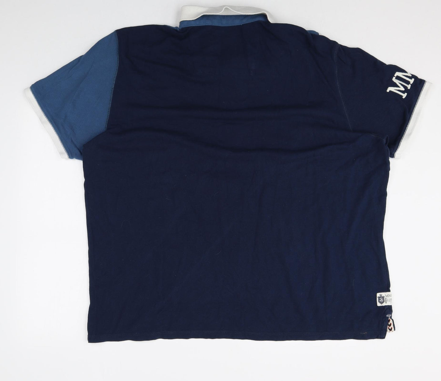 Duffer of St. George Mens Multicoloured Colourblock 100% Cotton Polo Size 2XL Collared Button