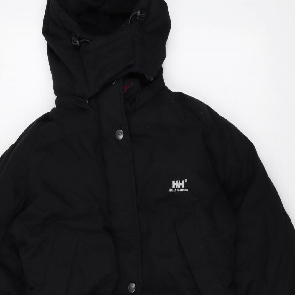 Helly Hansen Womens Black Puffer Jacket Jacket Size M Zip