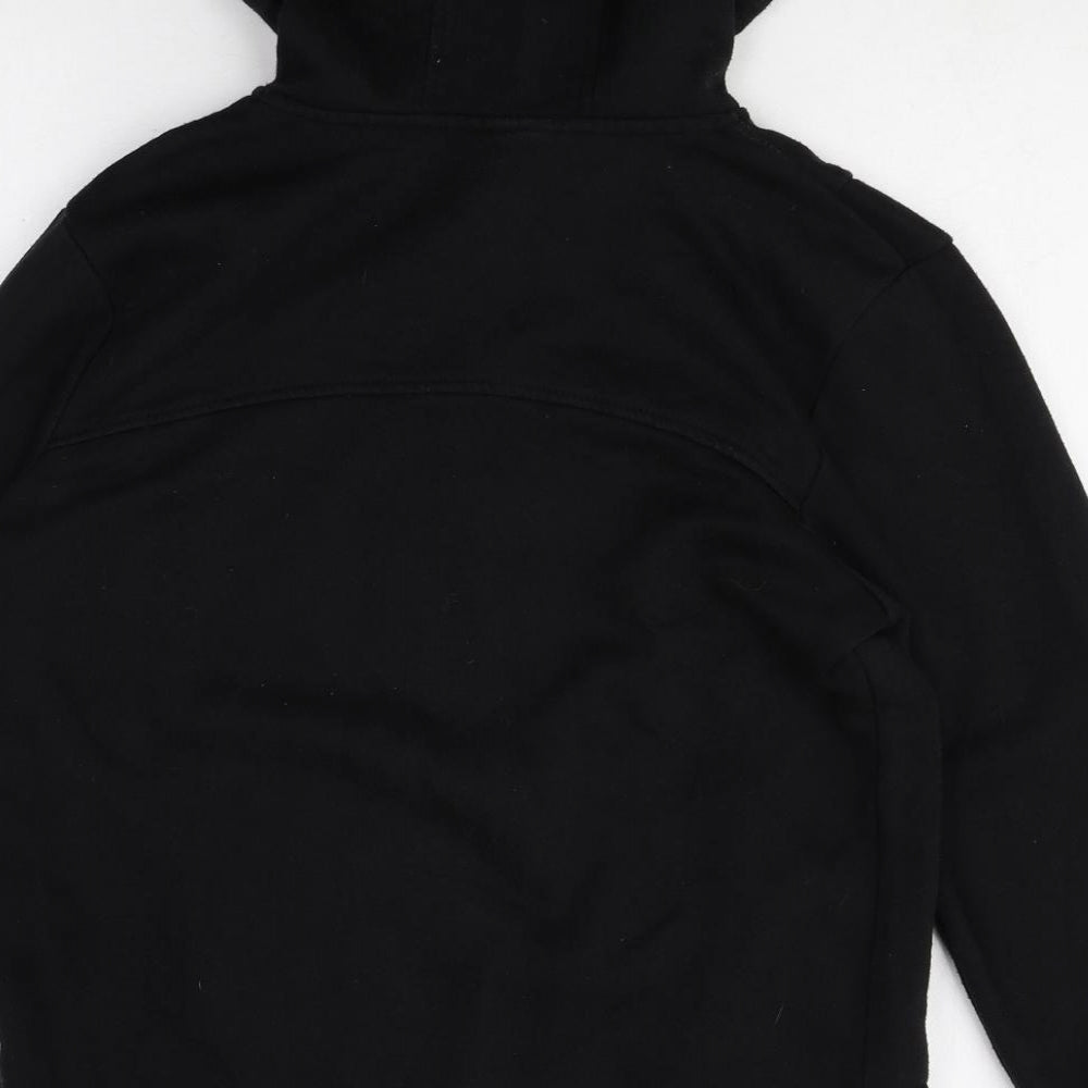 LA Gear Womens Black Polyester Full Zip Hoodie Size 12 Zip