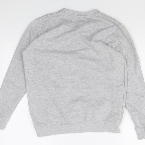 Preworn Girls Grey Cotton Pullover Sweatshirt Size XL Pullover