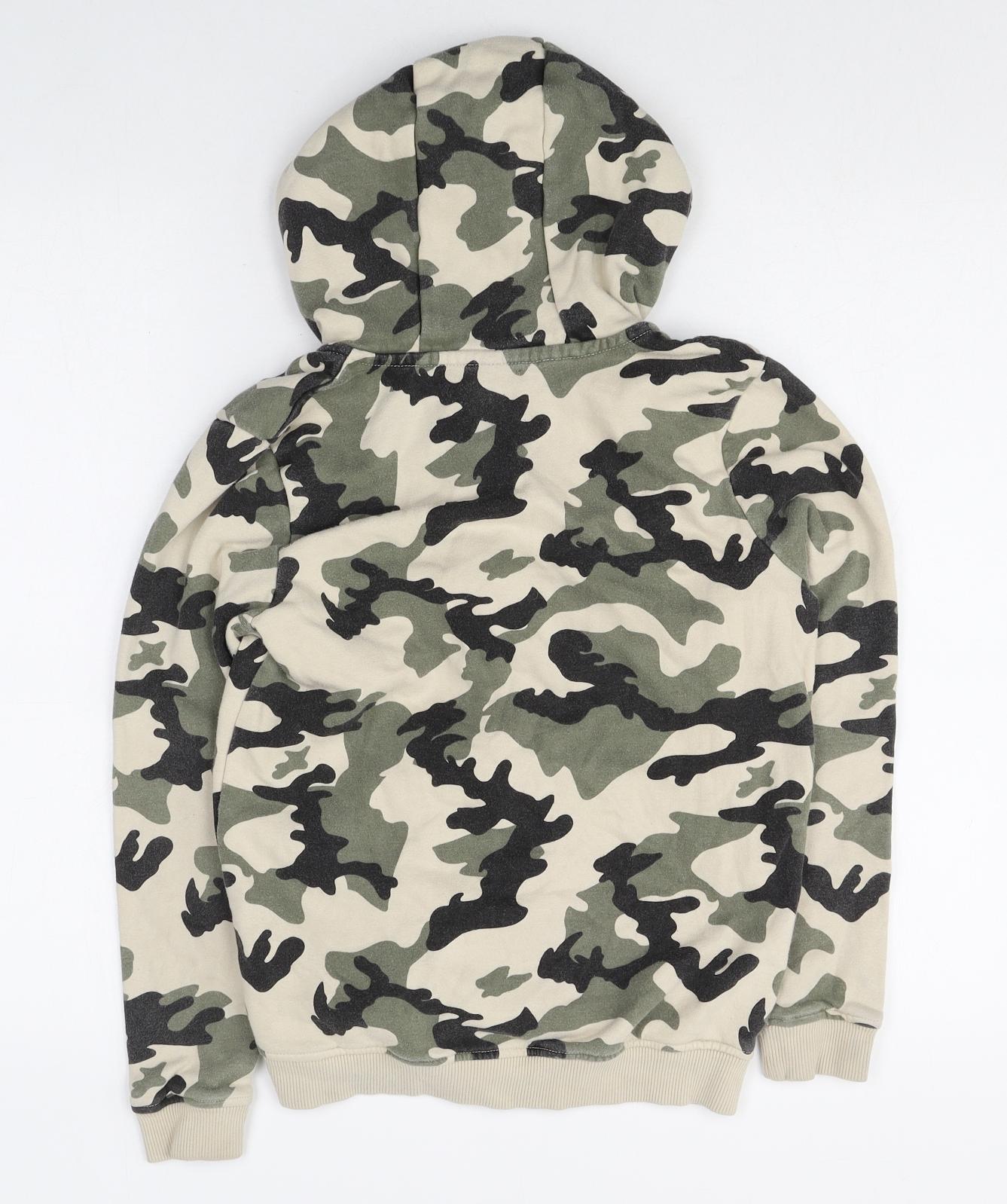 George Boys Multicoloured Camouflage Cotton Full Zip Hoodie Size 11-12 Years Zip