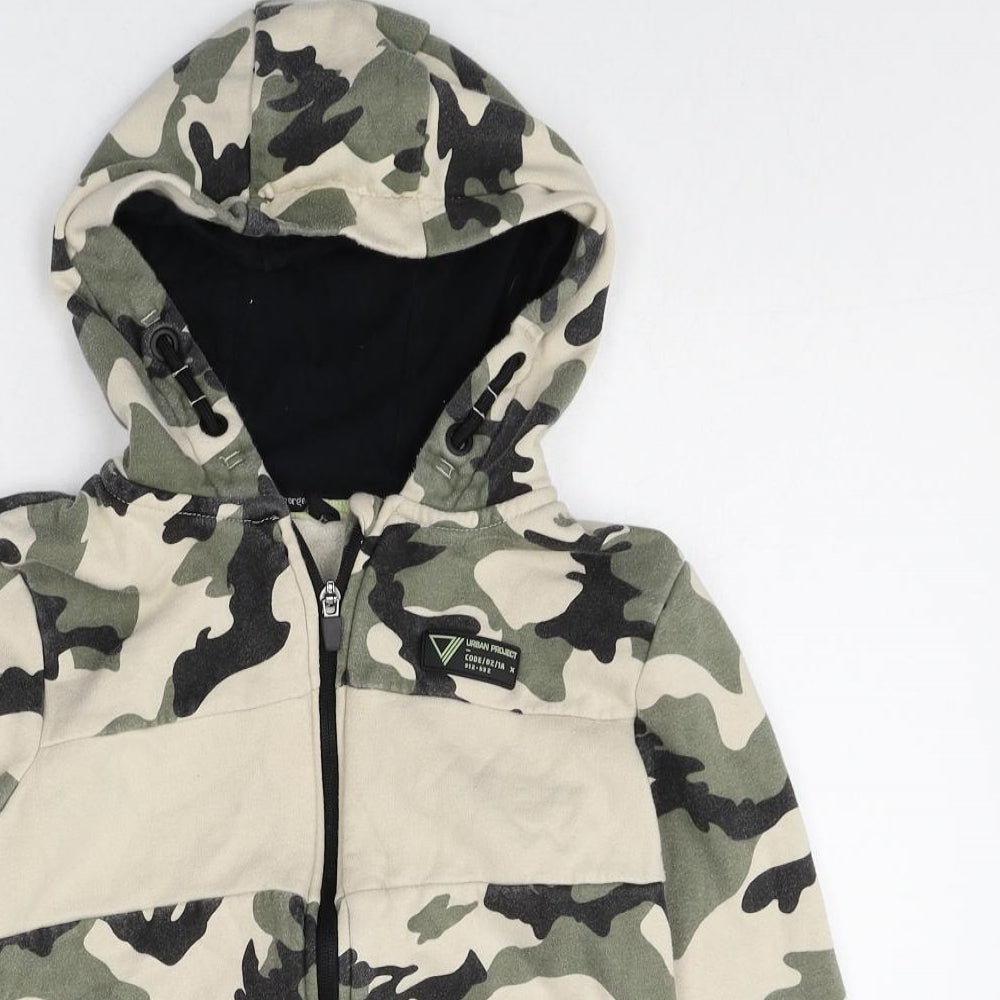 George Boys Multicoloured Camouflage Cotton Full Zip Hoodie Size 11-12 Years Zip
