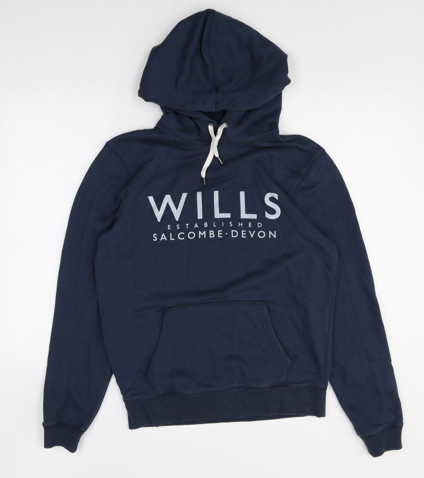 Jack Wills Womens Blue Cotton Pullover Hoodie Size S Pullover