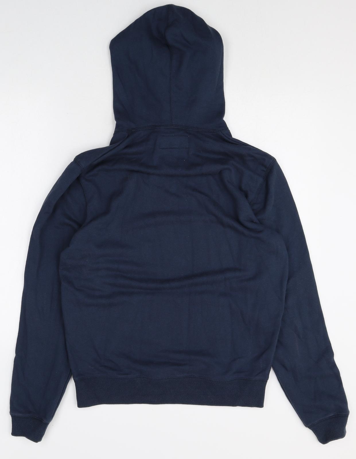 Jack Wills Womens Blue Cotton Pullover Hoodie Size S Pullover