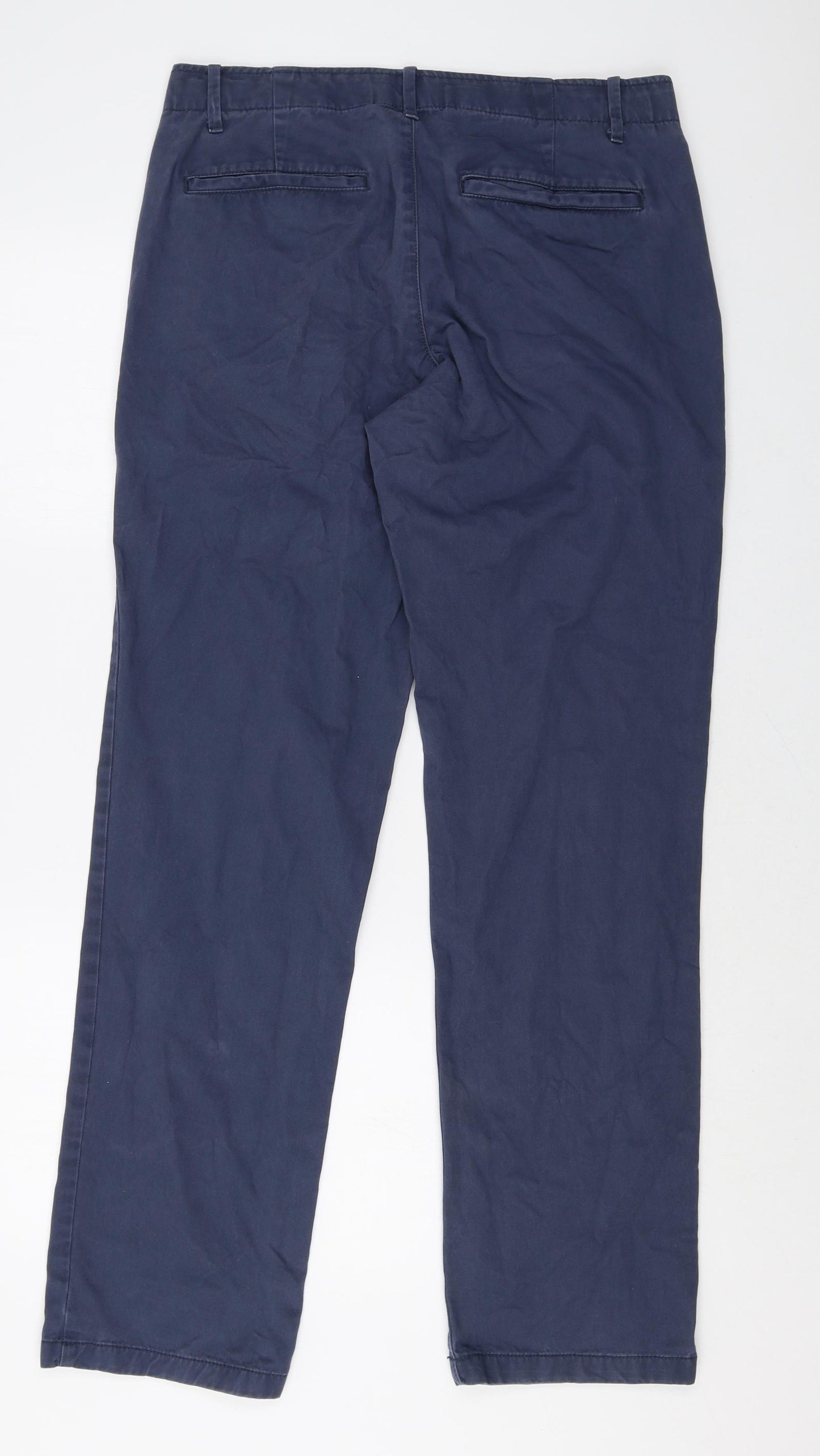Gap Mens Blue Cotton Straight Jeans Size 32 in Regular Zip