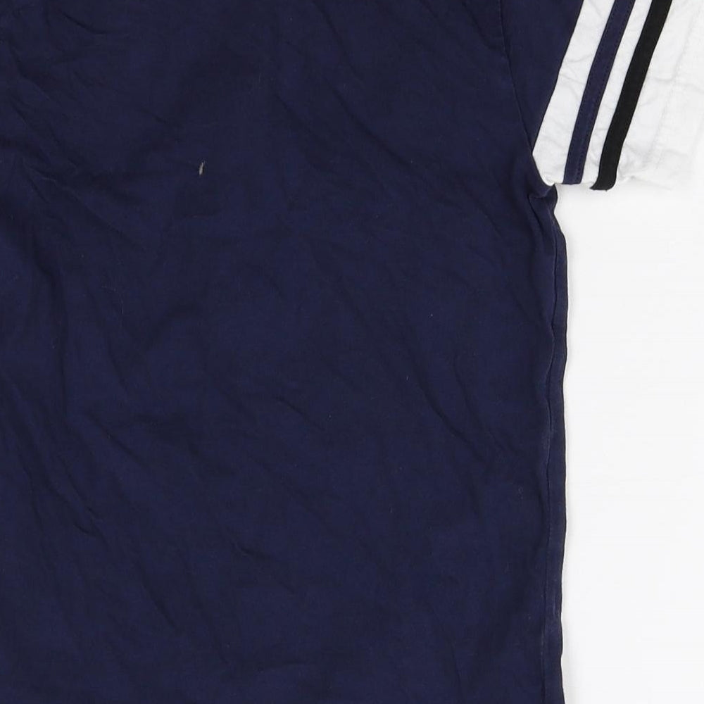 George Boys Multicoloured Colourblock 100% Cotton Basic T-Shirt Size 8-9 Years Round Neck Zip