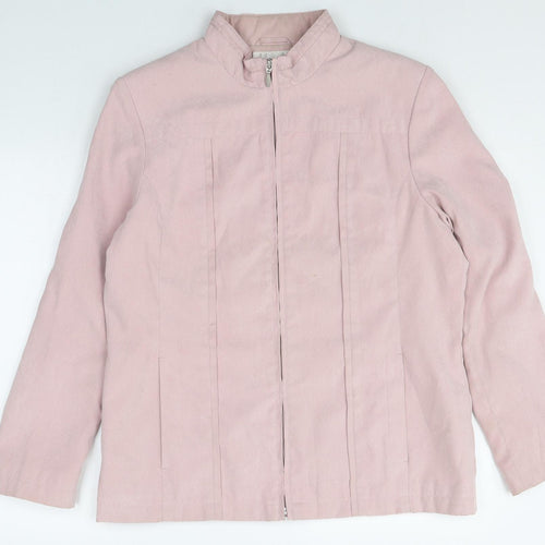 EWM Womens Pink Jacket Size 14 Zip