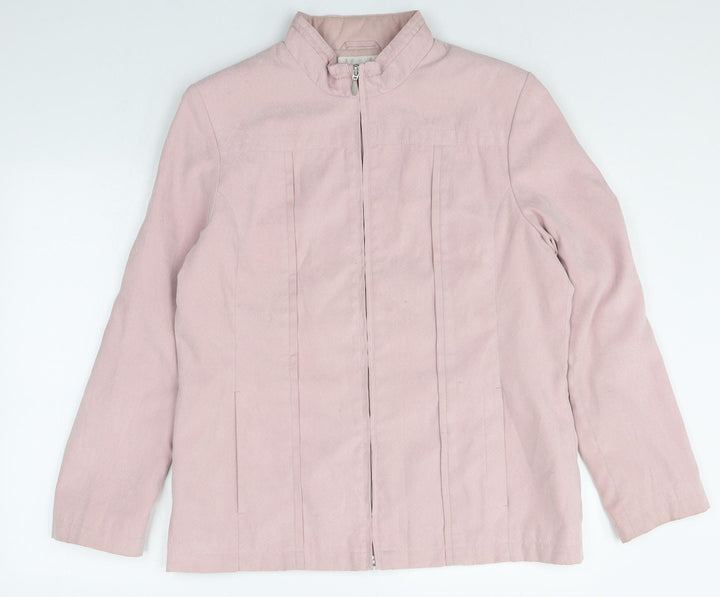 EWM Womens Pink Jacket Size 14 Zip