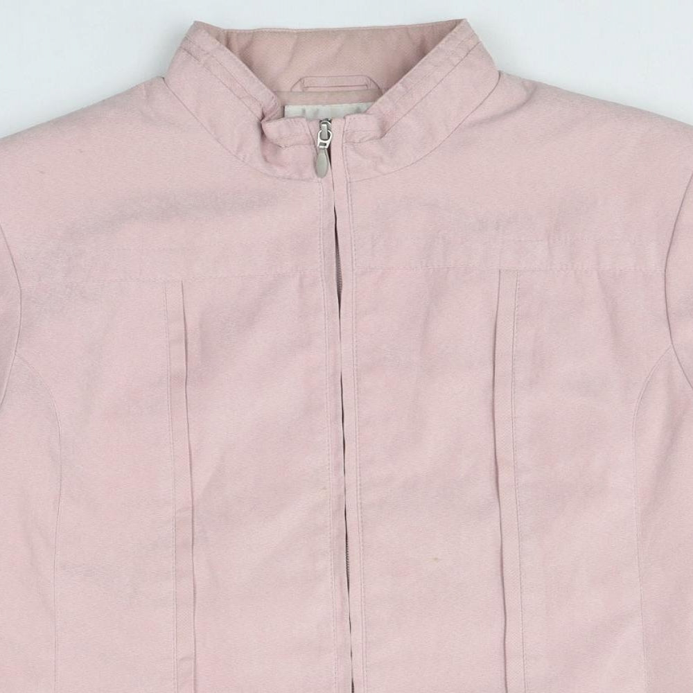 EWM Womens Pink Jacket Size 14 Zip
