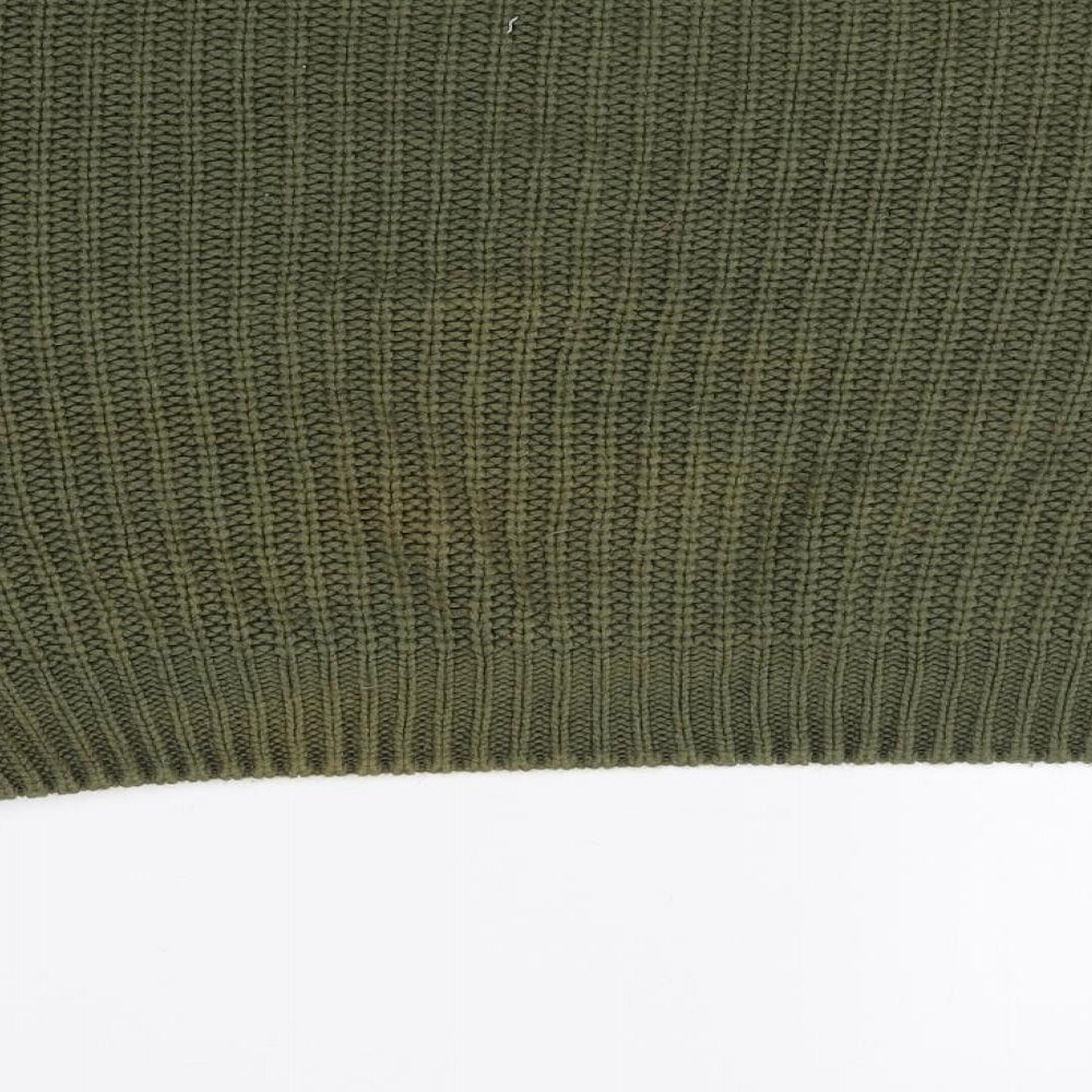Atmosphere Womens Green Round Neck Acrylic Pullover Jumper Size M
