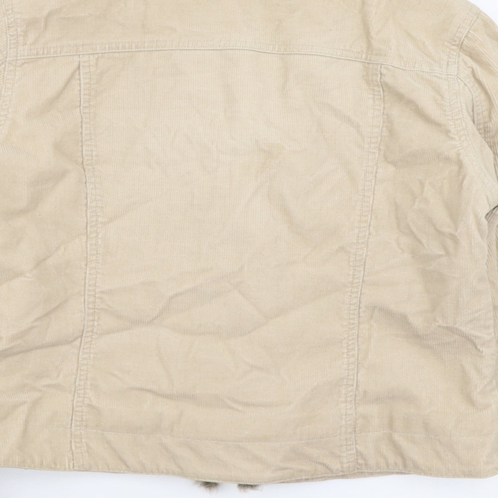Principles Womens Beige Jacket Size 12 Button