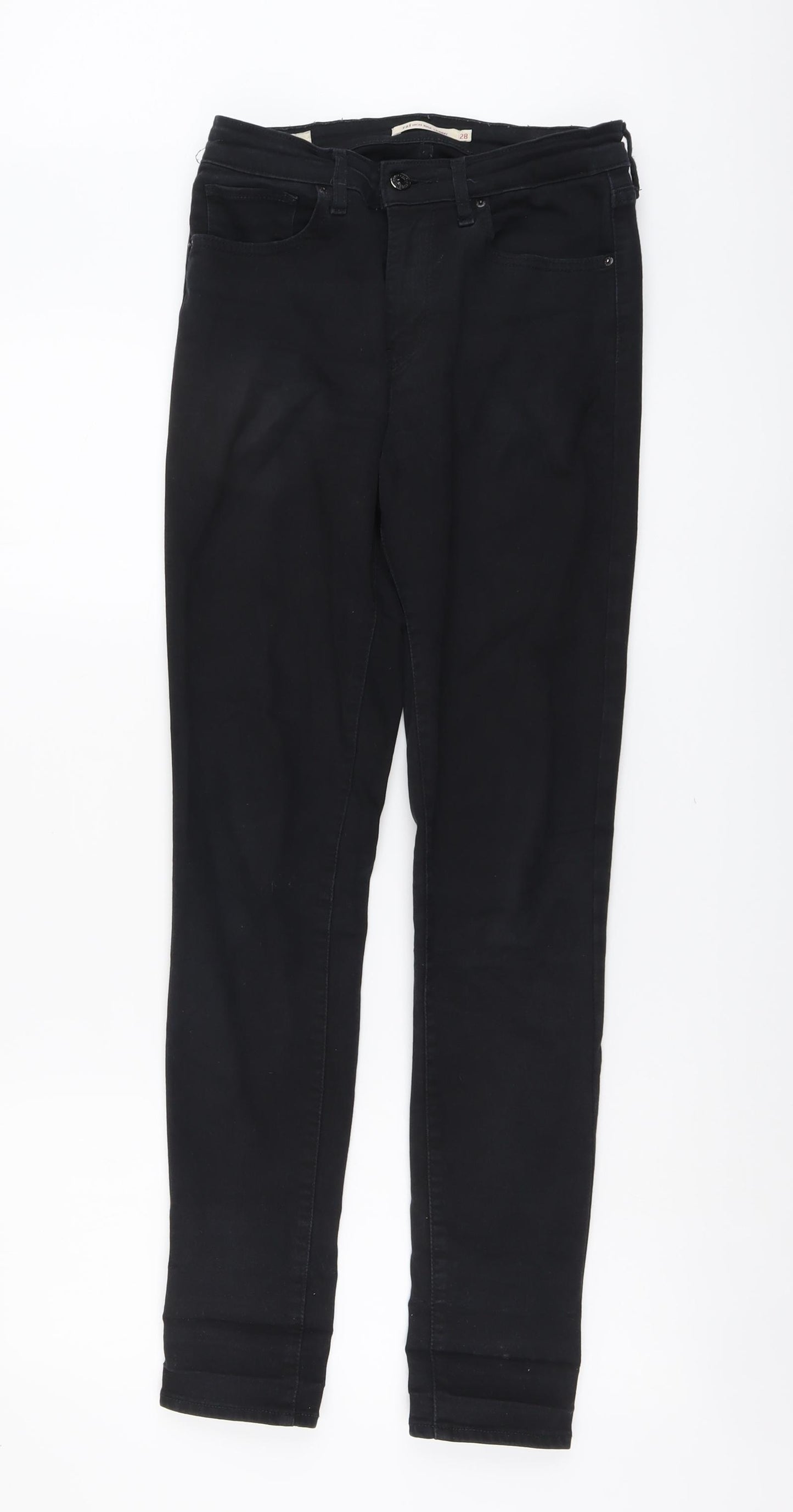 Levi's Womens Black Cotton Skinny Jeans Size 28 in L30 in Regular Button